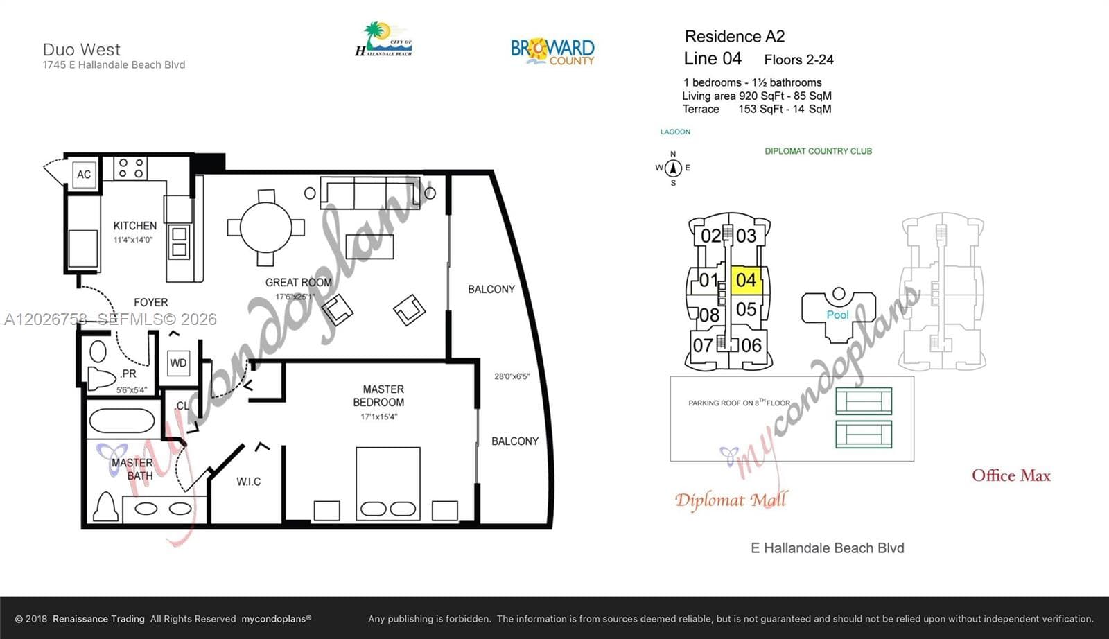 1745 E Hallandale Beach Blvd # 2304W, Hallandale Beach, FL 33009 — zdjęcie 3
