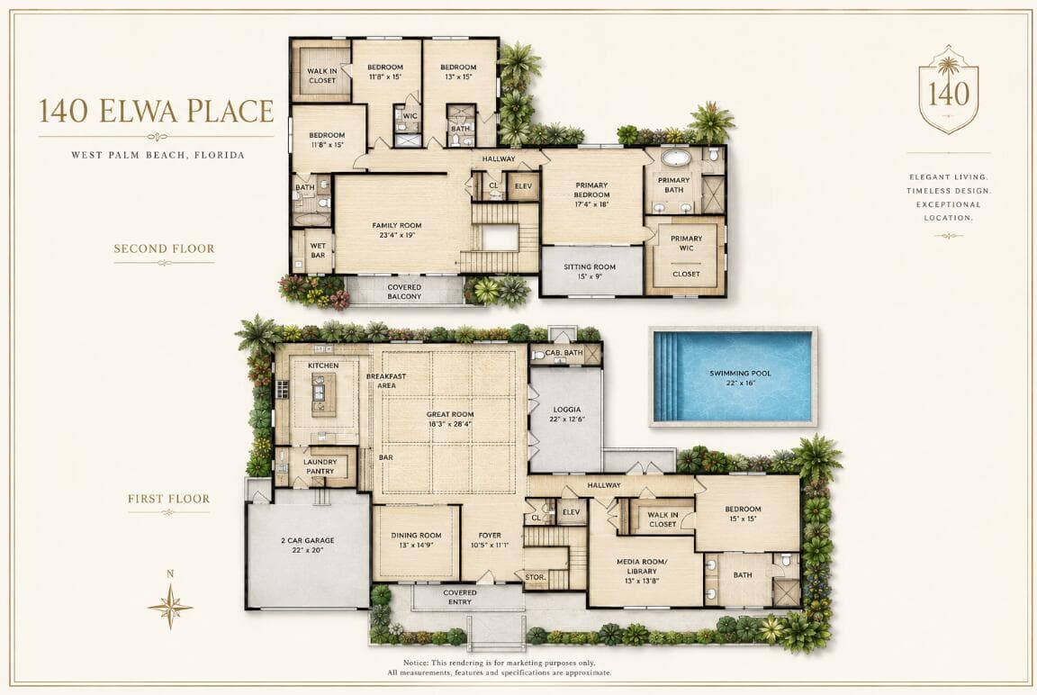 140 ELWA Place, West Palm Beach, FL 33405 — zdjęcie 3