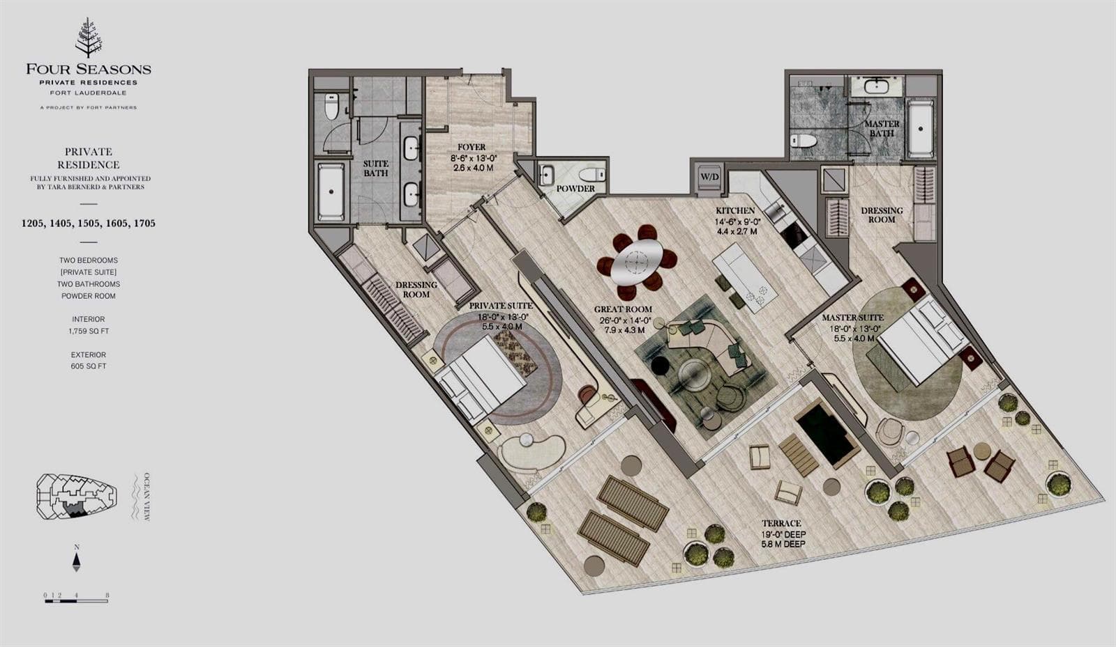 525 N FORT LAUDERDALE BEACH Boulevard # 1705, Fort Lauderdale, FL 33304 — zdjęcie 2