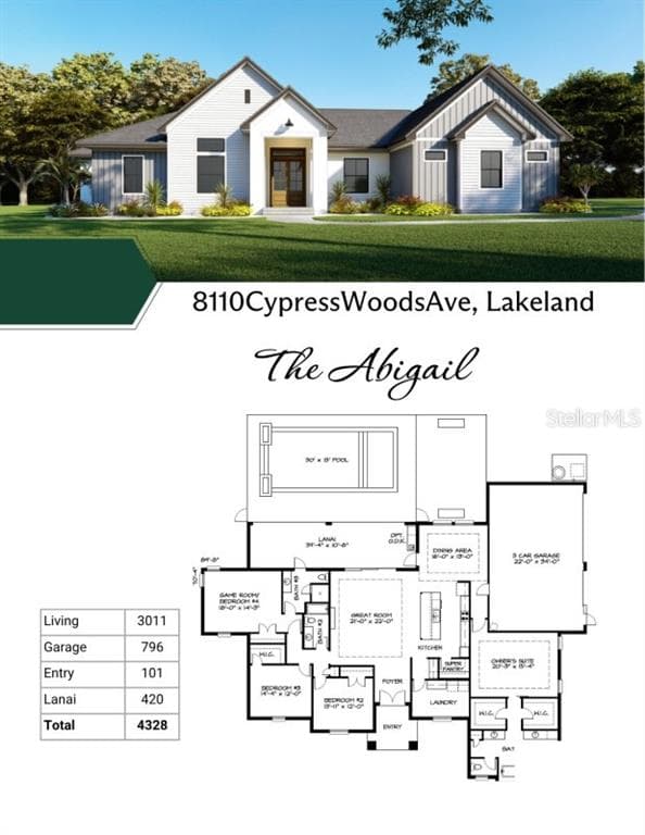 8110 CYPRESS WOODS AVENUE, LAKELAND, FL 33809 — zdjęcie 2